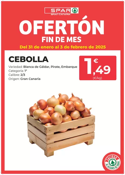 Catálogo SPAR Gran Canaria en San Bartolomé de Tirajana | Ofertón | 31/1/2025 - 3/2/2025