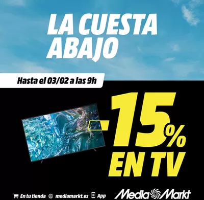 Ofertas de Informática y Electrónica en Almacelles | -15% en TV de MediaMarkt | 31/1/2025 - 3/2/2025