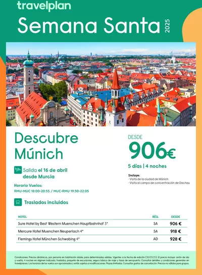 Ofertas de Viajes en Illescas | Travelplan Múnich de Travelplan | 31/1/2025 - 22/2/2025