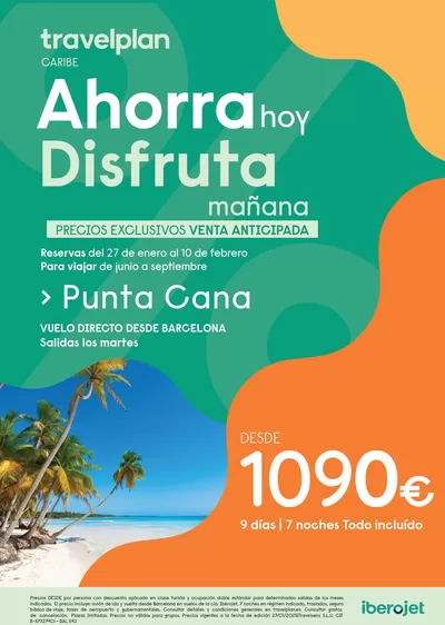 Ofertas de Viajes en Illescas | Travelplan Playa Bavaro/Punta Cana de Travelplan | 31/1/2025 - 10/2/2025