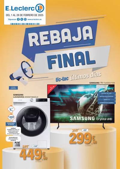 Ofertas de Hiper-Supermercados en Carbajosa de la Sagrada | Rebaja final Tecnología  de E.Leclerc | 1/2/2025 - 28/2/2025