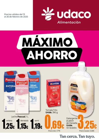 Ofertas de Hiper-Supermercados en Santa Cruz de la Palma | Máximo Ahorro UDACO Canarias de UDACO | 13/2/2025 - 26/2/2025