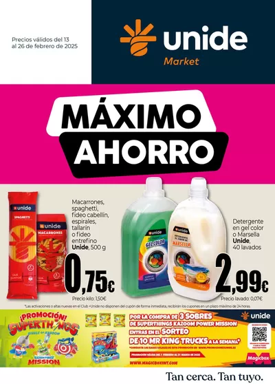 Catálogo Unide Market en Madrid | Máximo Ahorro en UNIDE Market Península | 13/2/2025 - 26/2/2025