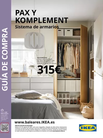 Catálogo IKEA en Palma de Mallorca | IKEA Catálogo PAX y KOMPLEMENT | 4/2/2025 - 31/8/2025