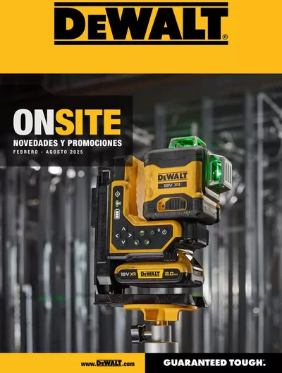 Ofertas de Jardín y Bricolaje en Santo Domingo de la Calzada | Dewalt Onsite de Dewalt | 4/2/2025 - 31/8/2025