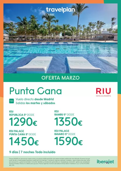 Ofertas de Viajes en Calahorra | Travelplan Playa Bavaro/Punta Cana de Travelplan | 4/2/2025 - 28/2/2025