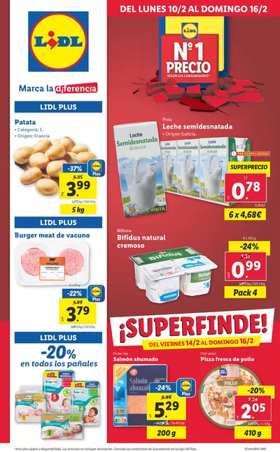 Catálogo Lidl en Leganés | № 1 PRECIO - Ofertas válidas del 10/02 al 16/02 | 10/2/2025 - 16/2/2025