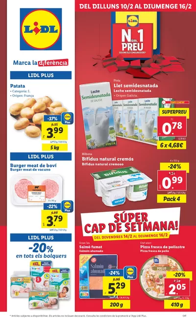 Catálogo Lidl en L'Hospitalet de Llobregat | № 1 PRECIO - Ofertas válidas del 10/02 al 16/02 | 10/2/2025 - 16/2/2025