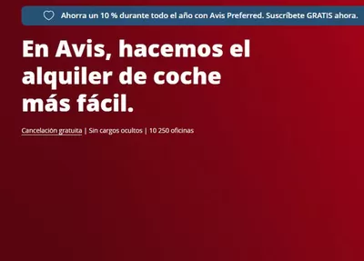 Ofertas de Viajes en Fuenlabrada | Ahorra un 10% de Avis | 4/2/2025 - 28/2/2025