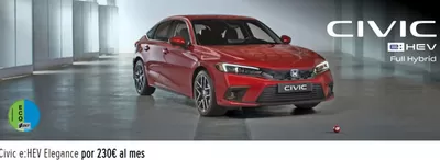 Catálogo Honda en Alcalá de Henares | Civic: Hev Elegance por 230€/mes | 5/2/2025 - 28/2/2025