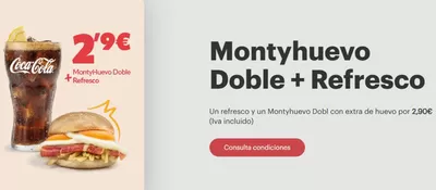 Catálogo 100 Montaditos en Málaga | Montyhuevo Doble + Refresco por 2,9€  | 5/2/2025 - 28/2/2025