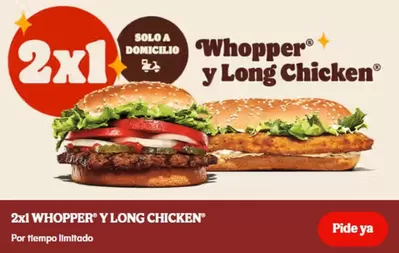 Ofertas de Restauración en Bollullos de la Mitación | 2x1 de Burger King | 5/2/2025 - 15/2/2025