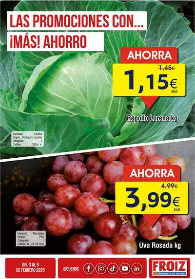 Catálogo Froiz en Valladolid | Froiz Oferta semanal | 6/2/2025 - 9/2/2025