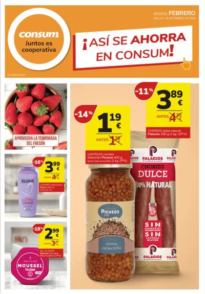 Catálogo Consum en Albacete | Así se ahorra en Consum!  | 6/2/2025 - 26/2/2025