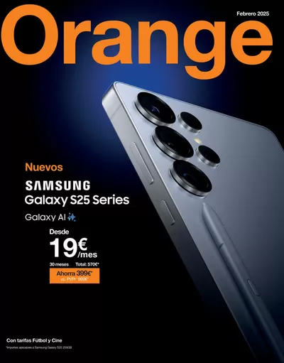 Ofertas de Informática y Electrónica en Málaga | Nuevos Samsung Galaxy S25 Series de Orange | 6/2/2025 - 28/2/2025