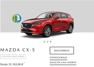 Ofertas de Coches, Motos y Recambios en Sabadell | Mazda CX-5 desde 35.183,00€ de Mazda | 7/2/2025 - 28/2/2025