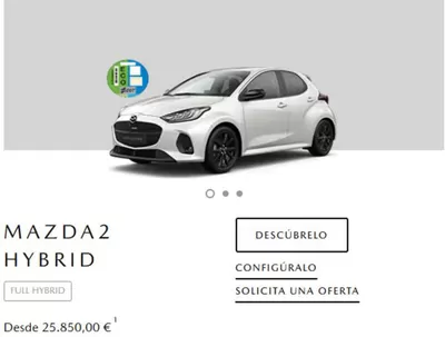 Ofertas de Coches, Motos y Recambios en Sabadell | Mazda 2 Hybrid desde 25.850,00€ de Mazda | 7/2/2025 - 28/2/2025