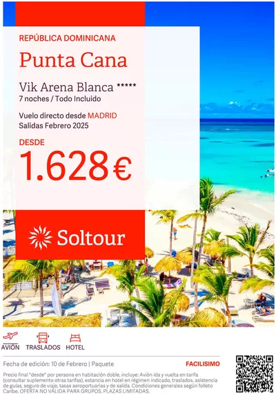 Catálogo Soltour | Punta Cana - Vik Arena Blanca | 10/2/2025 - 28/2/2025