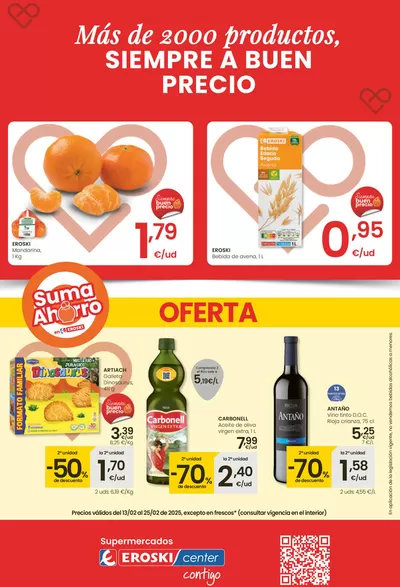 Catálogo Eroski en Ibiza | Más de 2000 productos, SIEMPRE A BUEN PRECIO Mercat | 13/2/2025 - 25/2/2025