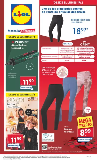 Catálogo Lidl en Ceuta | ¡Bazar Lidl! Ofertas válidas del 17/02 al 23/02 | 17/2/2025 - 23/2/2025