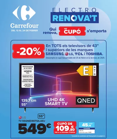 Ofertas de Hogar y Muebles en Sabadell | ELECTRO RENOVE de Carrefour | 13/2/2025 - 24/2/2025