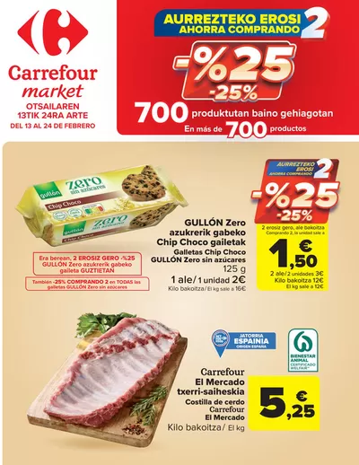 Catálogo Carrefour Market en Bilbao | -25% en más de 700 productos | 13/2/2025 - 24/2/2025