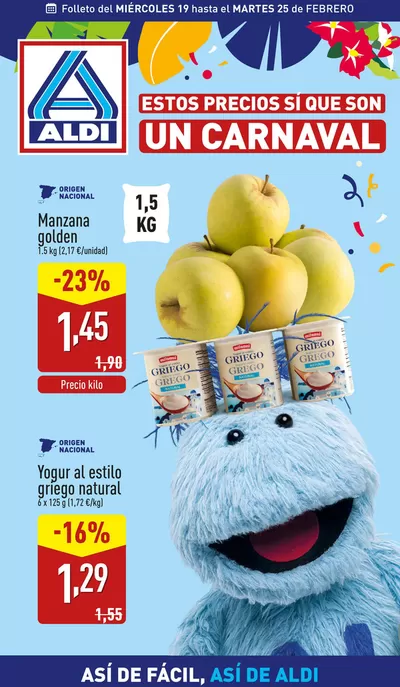 Catálogo ALDI en San Bartolomé de Tirajana | ¡Así de fácil, así de Aldi! | 19/2/2025 - 25/2/2025