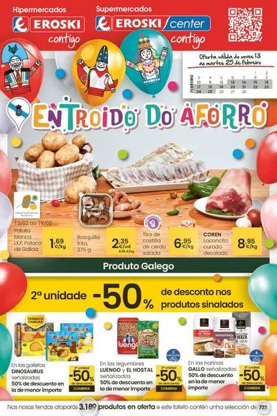 Catálogo Eroski en Ribadeo | Entroido do aforro | 13/2/2025 - 25/2/2025