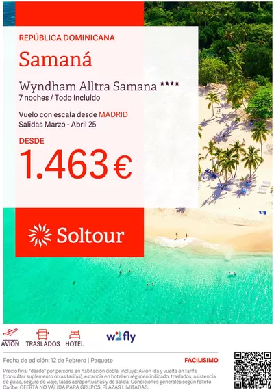 Catálogo Soltour | Samaná desde 1.463€ | 12/2/2025 - 25/2/2025