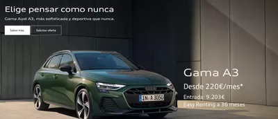 Catálogo Audi en Getafe | Gama A3 desde 220€/mes | 12/2/2025 - 28/2/2025