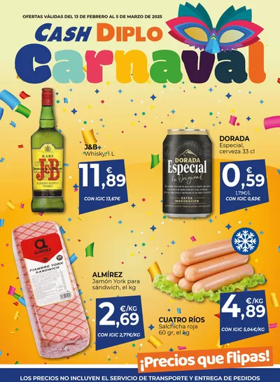 Catálogo CashDiplo en Buenavista de Arriba | ESPECIAL CARNAVAL CASH CANARIAS 2025 | 13/2/2025 - 5/3/2025