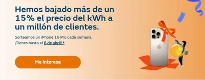 Catálogo Naturgy en Valencia | Hemos bajado más de un 15% el precio del kWh a un millon de clientes | 17/2/2025 - 8/4/2025