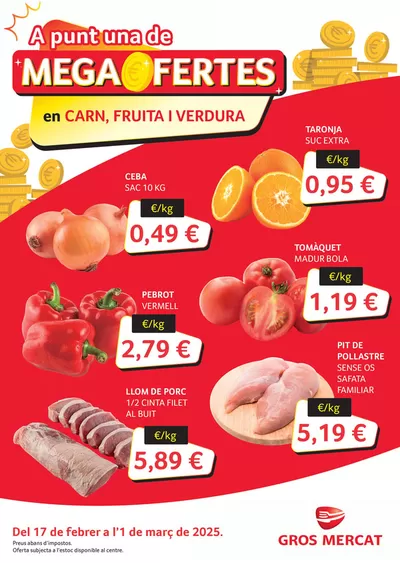 Catálogo Gros Mercat | Catálogo Gros Mercat | 18/2/2025 - 1/3/2025