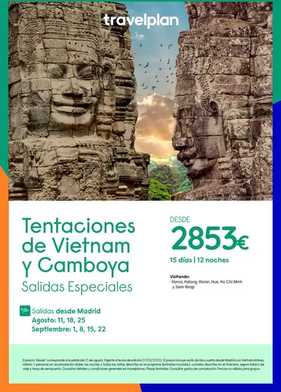 Ofertas de Viajes en Ciempozuelos | Travelplan Vietnam desde 2853€ de Travelplan | 19/2/2025 - 22/9/2025