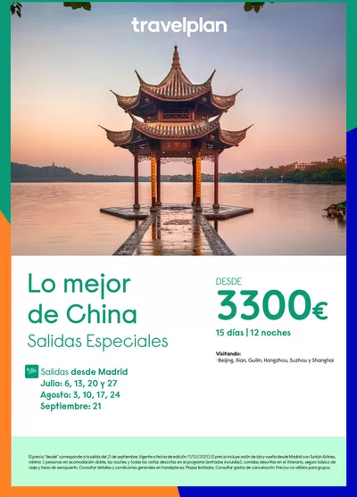 Ofertas de Viajes en Ciempozuelos | Travelplan China desde 3300€ de Travelplan | 19/2/2025 - 21/9/2025