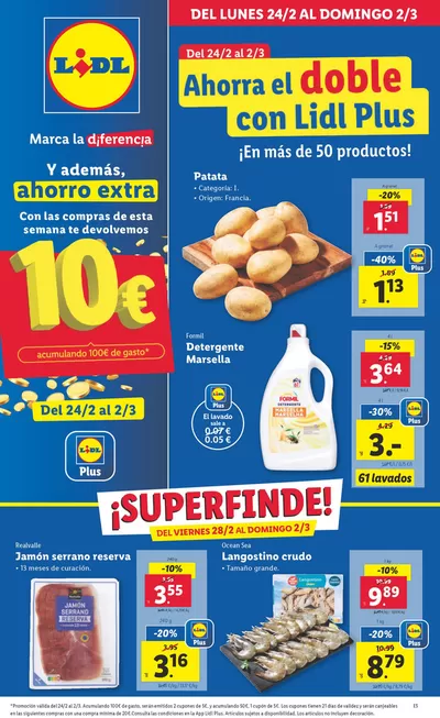 Ofertas de Hiper-Supermercados en Ciempozuelos | № 1 PRECIO - Ofertas válidas del 24/02 al 02/03 de Lidl | 24/2/2025 - 2/3/2025