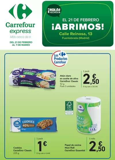 Catálogo Carrefour Express en Reinosa | Del 21 de febrero al 7 de marzo | 21/2/2025 - 7/3/2025