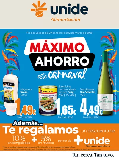 Catálogo UNIDE Alimentación | Máximo Ahorro UNIDE Alimentación Canarias | 27/2/2025 - 12/3/2025