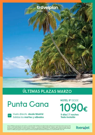 Ofertas de Viajes en Sabadell | Travelplan Playa Bavaro/Punta Cana de Travelplan | 20/2/2025 - 15/3/2025