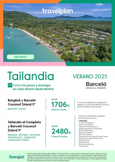 Ofertas de Viajes en Sabadell | Travelplan Tailandia de Travelplan | 20/2/2025 - 8/3/2025