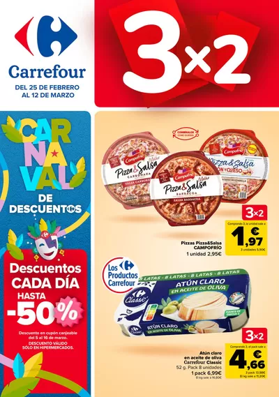 Catálogo Carrefour en San Vicente del Raspeig | 3x2 | 25/2/2025 - 12/3/2025