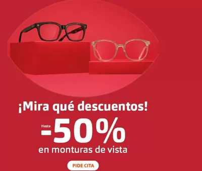 Ofertas de Salud y Ópticas en Madrid | Hasta -50% en monturas de vista de MasVisión | 20/2/2025 - 5/3/2025