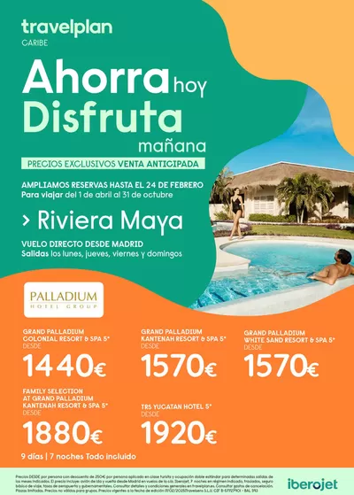 Ofertas de Viajes en Sabadell | Travelplan Riviera Maya de Travelplan | 21/2/2025 - 24/2/2025