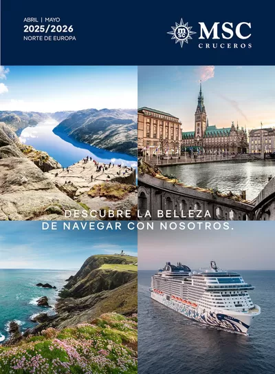 Catálogo Nautalia Viajes en Albacete | Catálogo MSC Cruceros Norte 2025 - 2026 | 21/2/2025 - 31/1/2026