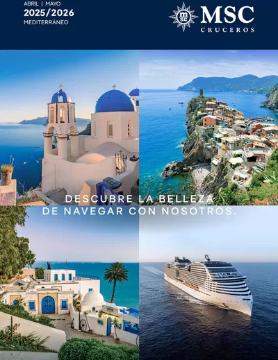 Catálogo Nautalia Viajes en Medina del Campo | Catálogo MSC Cruceros Mediterráneo 2025 - 2026 | 21/2/2025 - 31/1/2026