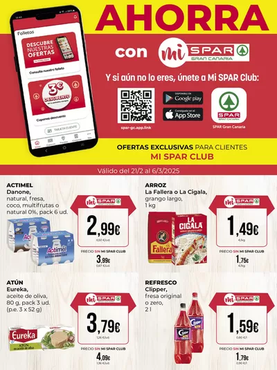 Catálogo SPAR Gran Canaria en Telde | OFERTAS EXCLUSIVAS PARA CLIENTES MI SPAR CLUB | 21/2/2025 - 6/3/2025