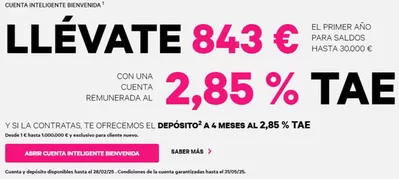 Ofertas de Bancos y Seguros en Palma de Mallorca | Cuenta inteligente biencenida de EVO Banco | 21/2/2025 - 31/5/2025