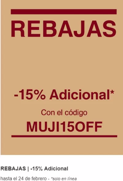 Catálogo Muji | Rebajas | 21/2/2025 - 24/2/2025