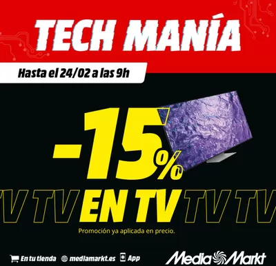 Catálogo MediaMarkt en Esplugues de Llobregat | -15% | 21/2/2025 - 24/2/2025