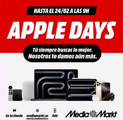 Catálogo MediaMarkt en Esplugues de Llobregat | Apple Days  | 21/2/2025 - 24/2/2025